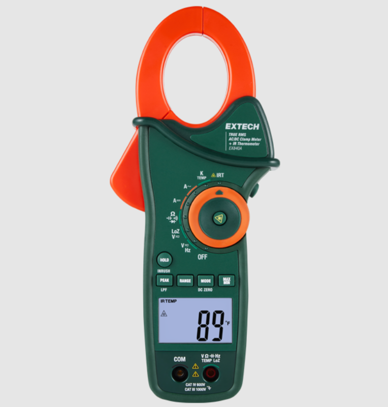 1000 A Clamp Meter with IR Thermometer