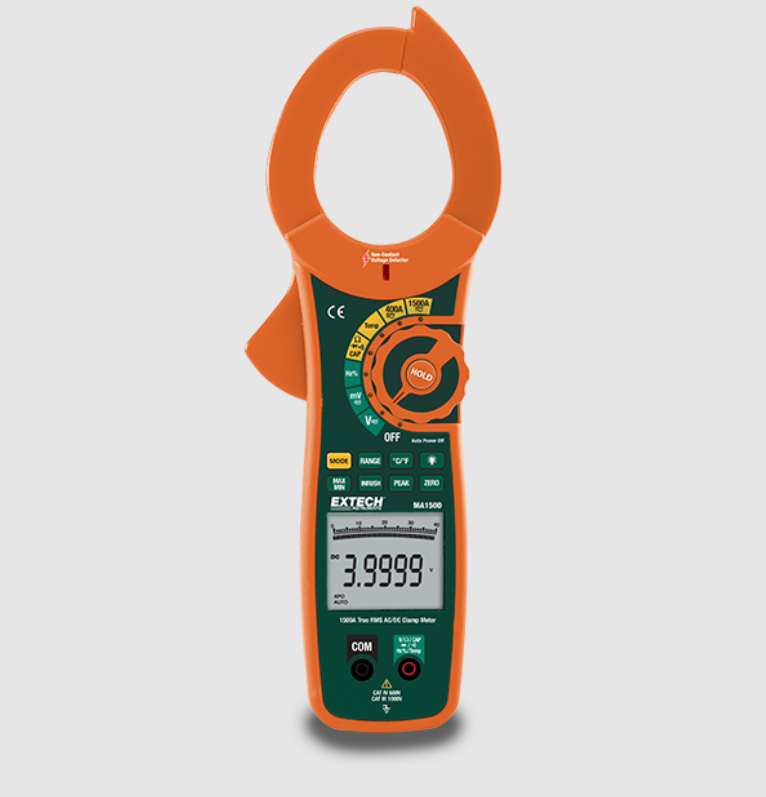 1500A True RMS AC/DC Clamp Meter + NCV