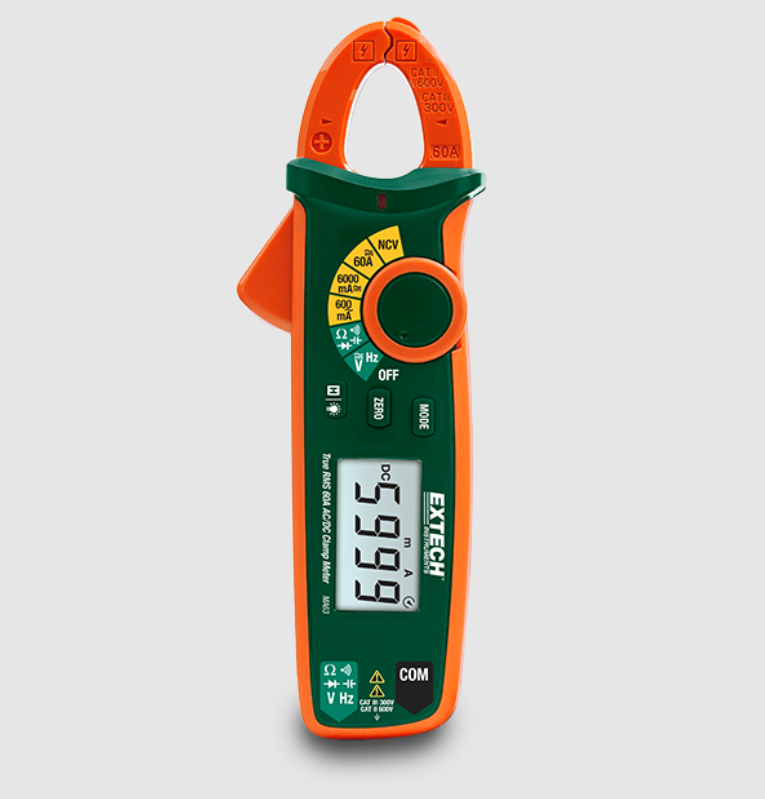 60A True RMS AC/DC Clamp Meter + NCV
