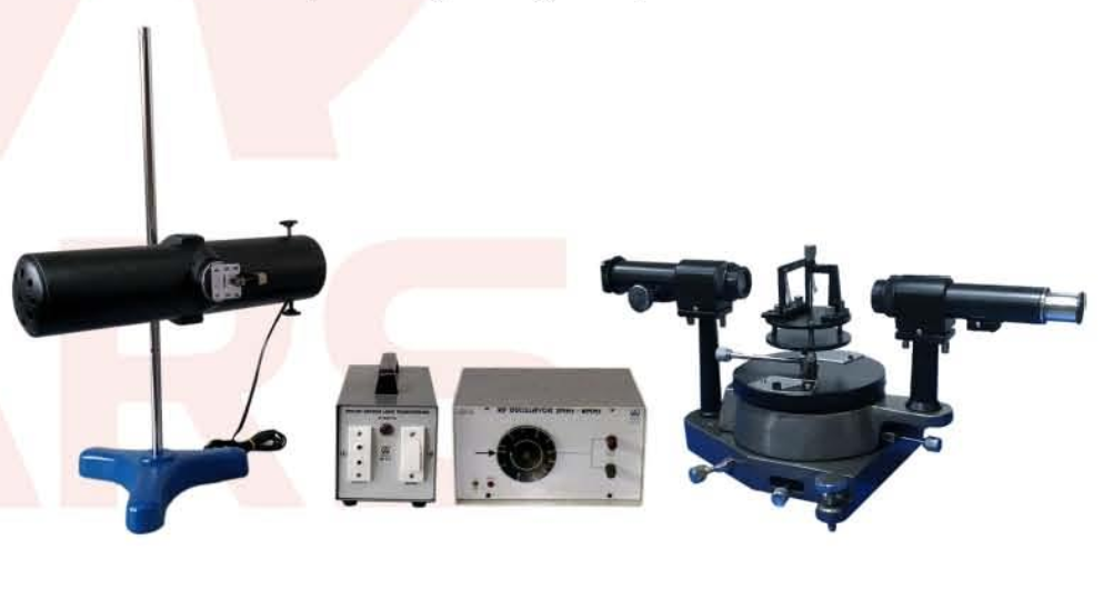 Determine the Velocity of Ultrasonic Waves by using a Crystal (Complete Setup)